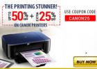 Get Upto 50% + Extra 25% Flat Off On Canon Printers