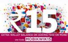 Rs. 15 extra wallet balance on adding Rs. 200 or more