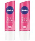 Nivea Fruity Shine Watermelon Lip Balms 4.8gm Pack Of 2