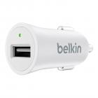 Belkin MIXIT Metallic USB Car Charger for Apple and Android Devices (2.4 Amp / 5 Watt), White