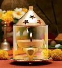 eCraftIndia Brass Table Diya  (Height: 5 inch)