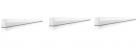 Philips  Slimline 9-Watt LED Batten (Pack of 3, Warm White and Golden Yellow)