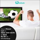 Get Rs 50 Cashback on DTH Recharge of Rs 249