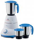 Bajaj Bravo Dlx 500-Watt Mixer Grinder (White/BLUE)