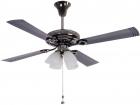 Usha Fontana Lotus Black Chrome 1230 4 Blade Ceiling Fan  (Black Chrome)