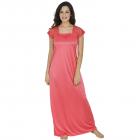Klamotten Peach Satin Long Nighty