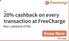 Recharge & Bill Payment 20% Cashback [Max. Rs 50]