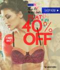 Flat 40% off on Lovable Lingerie