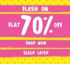 Flat 70% off On Clothing & Accessories