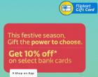 Get 10% off on Gift Cards on Flipkart App