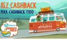 Get 15% cashback on AbhiBus on paying with MobiKwik wallet