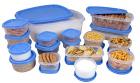 Princeware SF Package Container Set, 18-Pieces, Blue