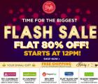 Flat 80% sale live 