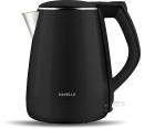 Havells Aqua Plus 1.2 litre Double Wall Kettle / 304 Stainless Steel Inner Body / Cool touch outer body / Wider mouth/ 2 Year warranty (Black, 1500 Watt)