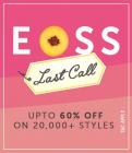 EOSS Upto 60% Off On 20,000 Styles + Extra Rs 100 Off