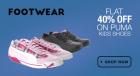 FLAT 40% OFF ON PUMA KIDS FOOTWEAR