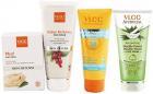 VLCC Sun Screen Gel and Scrub and Double Neem and Mud Face Pack Combo