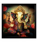 Multicolour Beautifully Printed Ganesha Painting By 999 Store