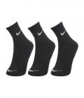 Nike Black Cotton Ankle Length Socks - Pack of 3