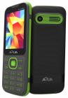 Aqua Fusion - 2.4” Dual SIM Basic Keypad Mobile Phone with Auto Call Recording Feature - Black