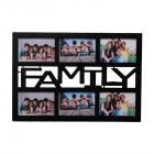 eCraftIndia Family Collage Acrylic and Glass Photo Frame (37.5 cm x 2.5 cm x 50 cm, Brown, CPF506)