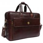 Hammonds Flycatcher Leather 20 Ltrs Brown Briefcase