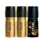 Axe Gold Temptation 150 ml (Pack of 2) and Dark Temptation 150 ml Deodorant, 150 ml (value pack of 3)