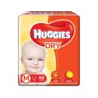 Huggies New Dry Medium Size Diapers (60 Counts)