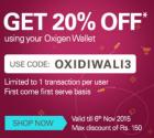 Get Flat 20% off using your Oxigen wallet on ebay Max Discount of Rs.150