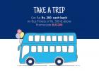 Rs. 200 Cashback on Bus Tickets of Rs. 300 & above