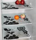 Home Creations PVC Classic Refrigerator & Drawer Mat Set of 3 -Designs and color may vary (Free 3 Coasters)