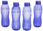 Signoraware Aqua Fresh Water Bottle, 500ml, Set of 4, Deep Violet