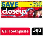Closeup Ever Fresh Red Hot Gel Toothpaste - 150 g (Pack of 2, Saver Pack)