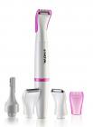 Nova NLS 510 100 Percent Waterproof Sensitive touch Trimmer for Women (White/Pink)