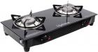 Lifelong LLGS09 Glass Top, 2 Burner Gas Stove, Black