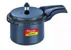 Prestige Deluxe Plus Hard Anodized Outer Lid Pressure Cooker, 3 Litres, Black