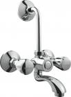 Hindware F100020 Contessa Wall Mixer with Provision for Over Head Shower and 115mm Long Bend Pipe (Chrome)