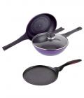 Wonderchef Induction Diamond Pan Set with Free Dosa Tawa