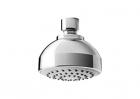 Parryware T9984A1 80mm Brass Single Flow Overhead Shower with Shower Arm and Wall Flange (Silver)