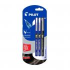 Pilot V7 Liquid Ink Roller Ball Pen (2 Blue + 1 Black)