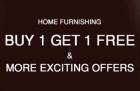 Home Furnishing !! Buy 1 Get 1 Free + extra 35% off on Rs. 1999 & above