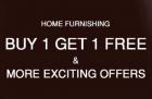 Home Furnishing !! Buy 1 Get 1 Free + extra 35% off on Rs. 1999 & above
