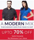 Upto 70% off  Fashion