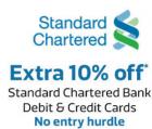 Extra 10% OFF with Standard Chartered Debit and Credit Card (Max Rs. 2500)