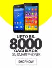 Upto Rs. 8000 Cashback on Smartphones