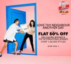Flat 50% off on Leading Brands