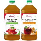 St.Botanica Apple Cider Vinegar - 500 ml and Apple Cider Vinegar with Honey - 500 ml