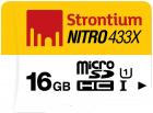 Strontium Nitro 16GB 65MB/s Class 10 UHS-1 microSDHC Card (SRN16GTFU1R) by Strontium