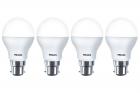 Philips Base B22 9-Watt LED Bulb (Pack of 4, Cool Day Light)