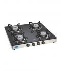 Glen SD GT 4 Burner Cook Top - Black and Silver